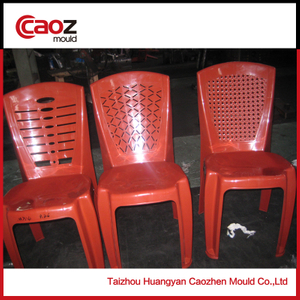 armless plastic chair mold with three different back inserts(CZ-196)