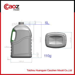 5L plastic bottle mold with handle design