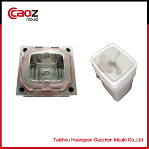 rectangular 10liters plastic bucket injection mould with good price(CZ-300)