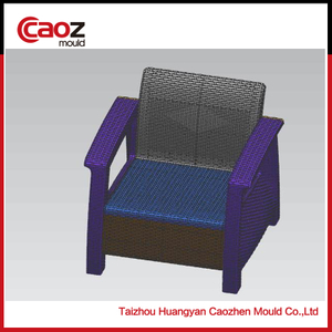 plastic sofa rattan chair mold from caozhen(CZ-249)