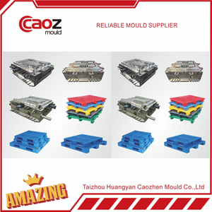 plastic logistical durable pallet injection mould with single and double layer 