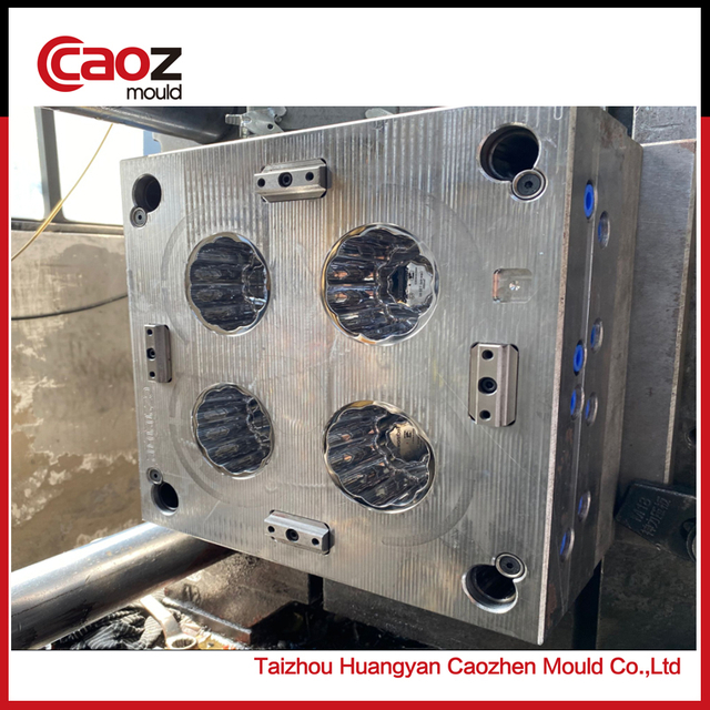 4 cavity injected flower pot mould from caozhen 