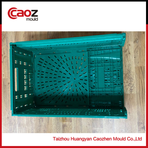 Plastic Fruit Folding Crate Mould with unique design 