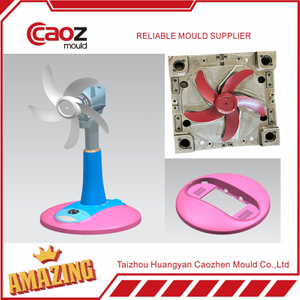 customized plastic table fan/vertical fan injection mould 